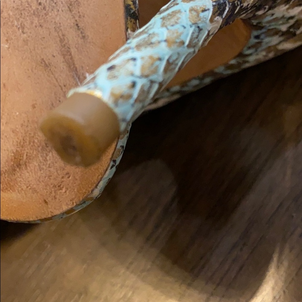 Coach Metallic snakeskin print heels - Picture 11 of 11